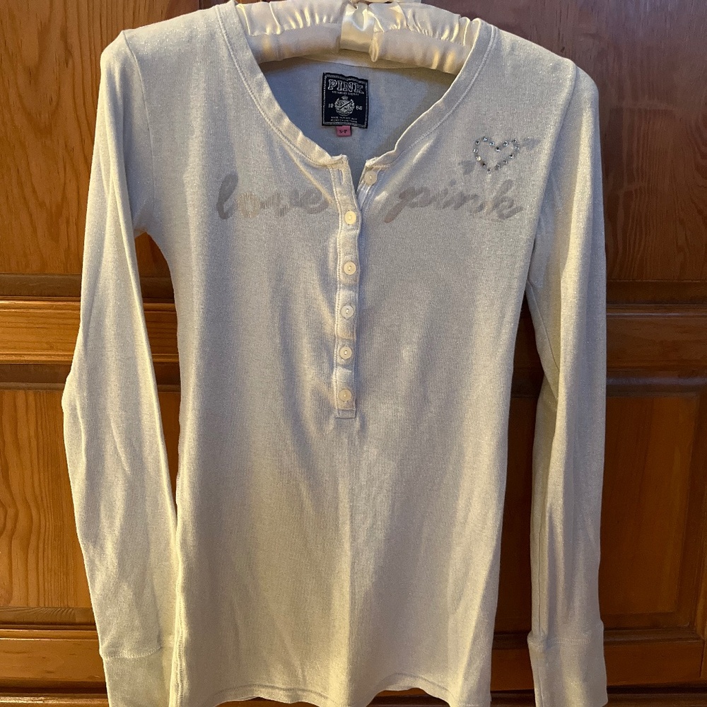Pink Victoria’s Secret Henley Top